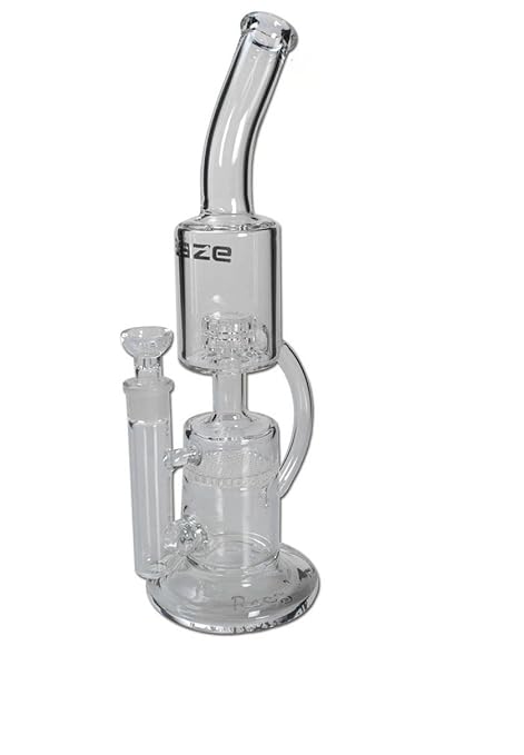 SF Blaze Glass Recycler Glas Bong 38 cm Multilevel Kühlung (H: 380 mm ; Ø: 32 mm) by smokerSFinest