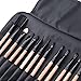 Vander Synthetic Kabuki Foundation Blending Makeup Brushes Kit with Bag - Wood