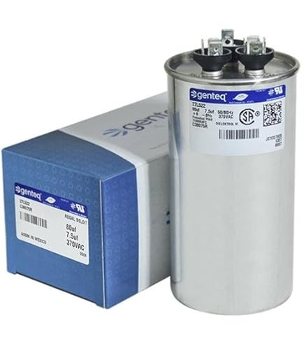 Amazon.com: GE Genteq Round Capacitor 80 7.5 uf MFD 370 Volt