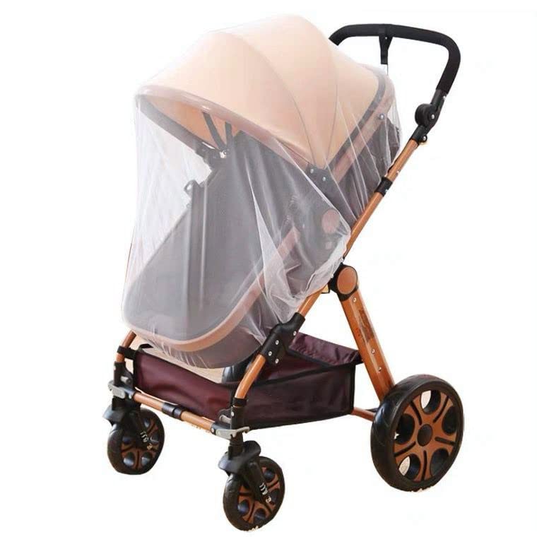Mosquito Net for Stroller Universal Pram Net Cover Insect Net Buggy Mesh net Baby Cart Full Cover Mosquito Net Fly Bug Net Protection Breathable Portable Mosquito Net for Carrycot Bassinet Pushchair