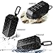 Outdoor Portable Water-proof Bluetooth Speaker, Fetta IP66 Dustproof and Shockproof Wireless Speaker Support Line-in and Hand-free Calling for Indoor and Outdoor Use (Black)