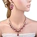 EVER FAITH Austrian Crystal Elegant V-Shaped Teardrop Necklace Earrings Set