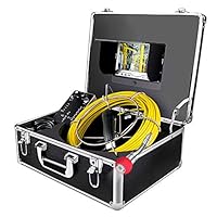 Endoscope Camera, 50M/165ft Pipe Camera 7 inch LCD Monitor Scope Camera Duct HVAC 1000TVL Sony CCD Borescope Sewer Camera Waterproof IP68 Pipeline Inspection Snake Cam (7D1N-50M-With DVR)