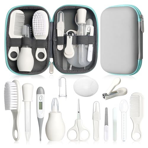 Baby Grooming Kit, Infant Safety Care Set with Hair Brush Comb Nail