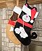 Clever Creations 1 Pack Classic Christmas Stocking Hanging Decoration, 17 Inches Large Size Plush Gift for Family Holiday Party, Black Cat