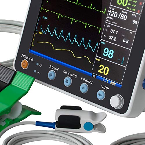 Fencia Dental Vital Sign Patient Monitor- Portable - 8 Inch LCD Screen Inch Color - 6 Standard Parameter
