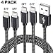 iPhone Charger Cable 4Pack 3FT 3FT 6FT 6FT Nylon Braided MFi Certified Charging Cord USB Cable Compatible with iPhone Xs MAX XR X 8 7 6S 6 Plus SE 5S 5C 5 iPad iPod primary
