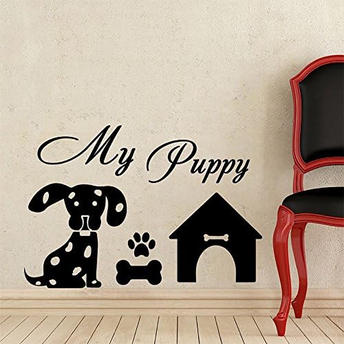 Lovely Wall Decal My Puppy Dog Paw Decor Wall StickerS Grooming Salon Pet Shop Decor-You select color