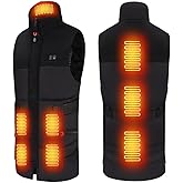 Heated Vest for Men and Women, Lightweight Sleeveless Heated Jacket and Smart Controller, 8 Heat Zones(M-3XL)