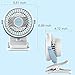 Clip on Fan, Ommani USB or 2600mAh Rechargeable Battery Operated Fan Small Desk Fan Whisper Quiet with 4 Speed Swivel 360°, Portable Stroller Fan for Baby Stroller Home Office Camping Outdoors