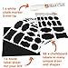 Blami Arts White Chalk Marker 3 mm and Chalkboard Labels - Set of 99 Reusable Chalkboard Stickers for Mason Jars, Storage and Pantry