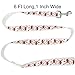 ITERY Christmas Cheer Strong Durable Dog Leash Strap for Puppy Pet-6 Feet Long, 1 Inch Wide (White Elk)