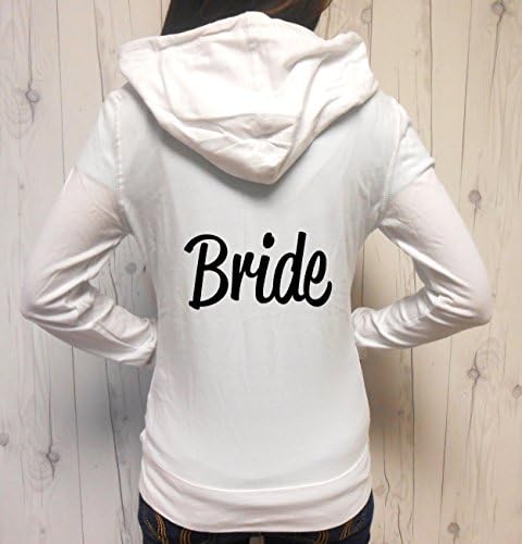 Women's Bride Hoodie, Bride Zip-Up, Bride Jacket, Bride Zip-Up Hoodie