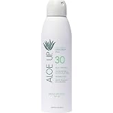 Aloe Up White Collection Sunscreen Spray SPF 30, 4 oz | Broad-spectrum SPF 30; formula; Water resistant up to 80 min; With aloe vera gel; Coco-mango scent