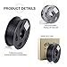 PLA 3D Printer Filament Neatly Rolled 2.2 lbs (1KG)- 1.75mm Pla Filament, Dimensional Accuracy +/- 0.03 mm, Black