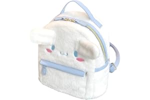 ACCENE Cute Furry Plush Cinnamoroll-Dog Backpack - Mini Girls Backpacks Great Gift for Kids