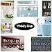 ENTHUR Ceiling Hooks, 2 Inches Cup Hook Holder Screw-in Hooks for Hanging Plants Mugs Kitchen Utensils Wind Chimes Indoor and Outdoor Use, White - 12 Pack