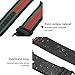 HUANLONG Compatible with Apple Watch Band, Nylon with Genuine Leather Sport Replacement Strap Wrist Band with Metal Adapter Clasp - 42mm - Red/Green/White