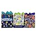 Set of Hanukkah Gift Bags and Tissue Paper (6 Bags + Tissue, Blue Dreidel)