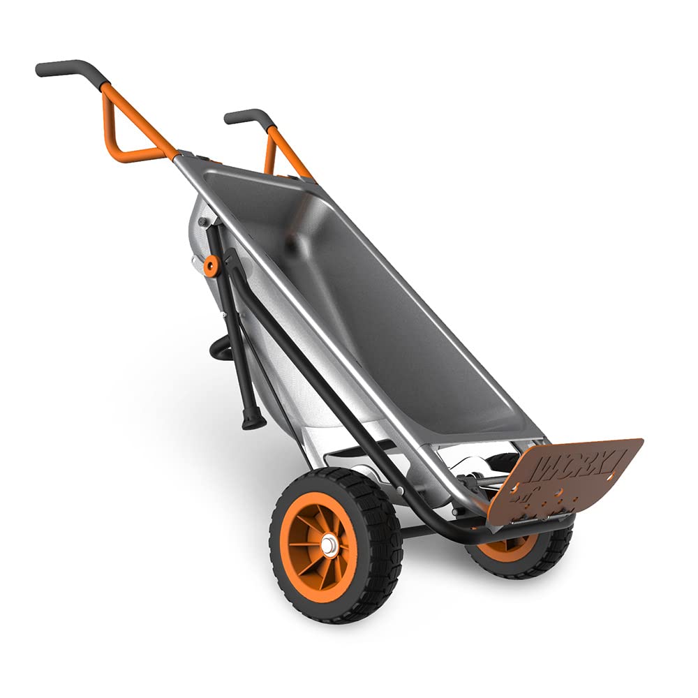 WORX WG050 Aerocart Multifunktions-Schubkarre – 8-in-1 Funktion: Sackkarre mit Vollgummireifen, Gartenkarre, Tragehilfe, Müllbeutelhalter UVM. 2