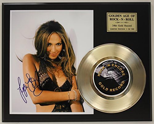 Jennifer Lopez Gold Record Reproduction Signature Series LTD Edition Display