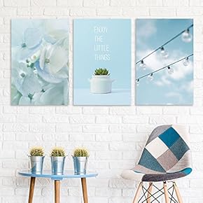 3 Panel Flowers and Bulbs with Enjoy The Little Things Quotes Gallery 16 x24 x 3 Panels