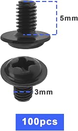 OTOTEC M3x5mm PC Motherboard Screws Metal Crosshead Computer Case Mounting view 3