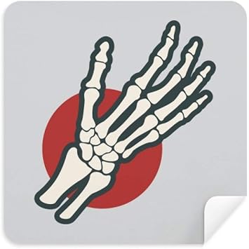 Amazon 人体イラスト 手骨 ジョイントメガネ クリーニングクロス 電話スクリーンクリーナー スエード生地 2個 クリーニングクロス 通販