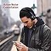 TaoTronics Active Noise Cancelling Bluetooth Headphones HiFi Stereo Wireless Over Ear Deep Bass Headset w/CVC Noise Canceling Microphone 30 Hour Playtime for Travel Work TV (Renewed)