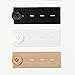 Vancool Pants Button Extender (18pcs Color Pack), Elastic Waist Extender in Black,White,Khaki