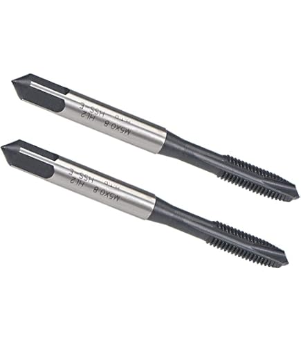 Set De 5 Tarauds HSS Revêtus Titane M3 M4 M5 M6 M8 - Pour Perçage Et Taraudage Métaux Doux (or, Argent, Cuivre, Laiton)