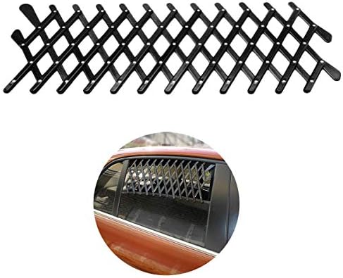 ASOCEA Expandable Car Window Travel Vent Gate Window Ventilation Safe Guard Grill for Pet Dog Kids Travel