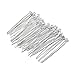 Beading Station 300pcs Mix Silver/Gold/Black Plated Eye Pins 21GA 1.5
