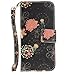 DRUnKQUEEn iPhone 6s Case, iPhone 6 Case, Wallet Purse Type Leather Credit Cards Case with Cellphone Holder Flip Cover for Apple iPhone6s iPhone6 - Hand Strap Included