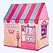 Kids Play Tent Children Playhouse - Toddler Indoor Tent for Girl Pop Up Model Ice-Cream Shop Pink Foldable Portable by K-F Decorations