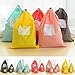 4 pieces Waterproof Travel Drawstring Bag Shoe Laundry Underwear Makeup Storage Pouch