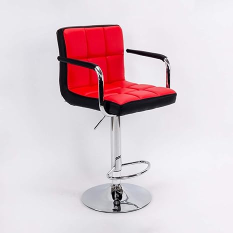Amazon カウンターチェア 安全な自動復帰シリンダーを備えた1 Xバースツール簡単な高さ調整ソフトパッド入り椅子 Puレザー360 回転式フットレスト Color E カウンターチェア オンライン通販