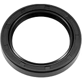 uxcell Oil Seal TC 35mm x 47mm x 7mm Nitrile Rubber Cover Black Double Lip | with Spring, for Bearing Shaft