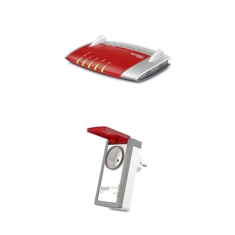 AVM FRITZ!Box 6490 Cable WLAN AC + N Router + DECT 210 (intelligente Steckdose für Smart Home, mit Spritzwasserschutz (IP 44)