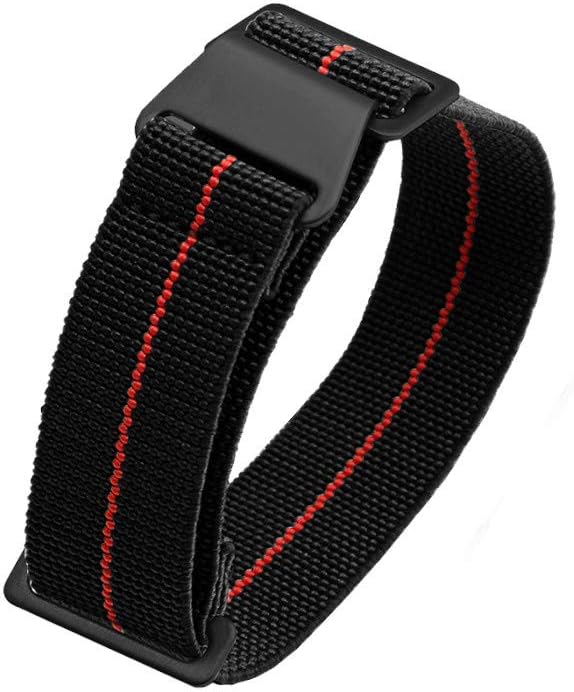 20mm Special Elastic Fabric Nylon Canvas Strap Hook Buckle Man's Watchband