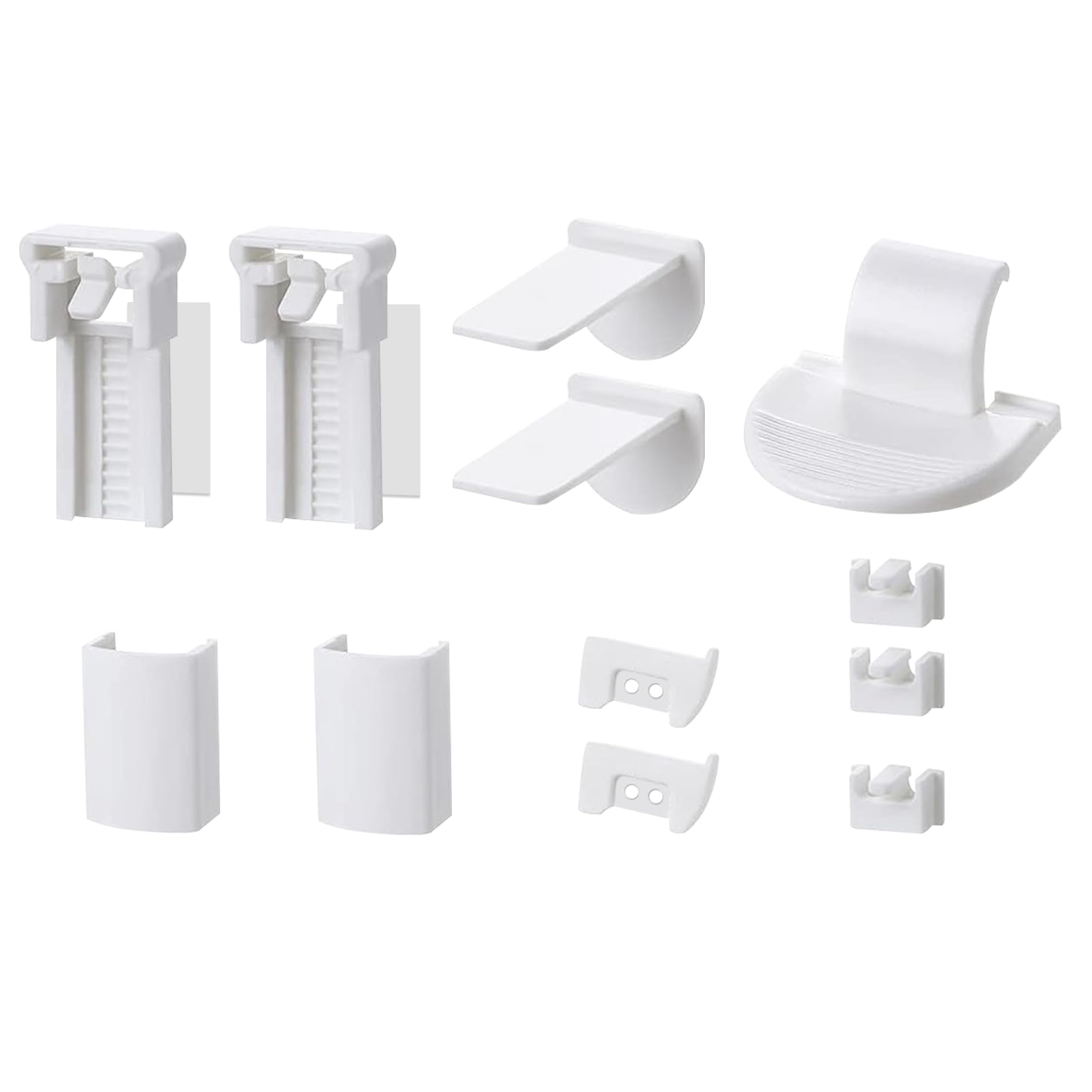 Pleated Replacement Parts Set Clamp Support Accessories: 2 Kit 12 Pieces Pleated Clamp Support Accessories Klemmfix Bracket, Ancable Klemmfix Bracket