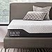 LUCID 10 Inch Hybrid Memory Foam Infused with Bamboo Charcoal and Aloe Vera-Encased Spring Support-Medium Firm Feel-Motion Isolation Mattress, King, White&grey