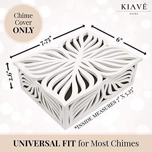 Kiavé Doorbell Chime Cover Only Wood Doorbell Cover Box, Modern