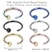 Likimar 18G 316L Stainless Steel Nose Rings Hoop Nose Piercing Body Jewelry (6PCS)-8mm