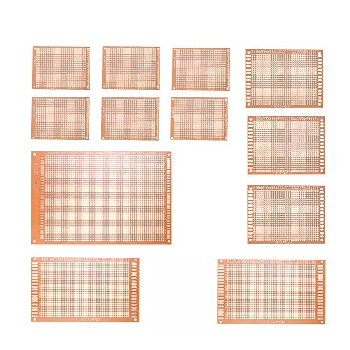 AppleLand 12pcs Prototype PCB Board Breadboard Universal Printed Circuit Board Kit for Electronic DIY Project - Quarkscm - Thumbnail 4