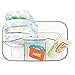 InterDesign Clarity Cutlery Flatware Caddy, Silverware, Utensil, and Napkin Holder - Clear