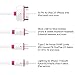 (2 Pack) Multi Charger,KINGBACK Retracrable 4 in 1 Multiple USB Cable Adapter Connector with Type C/Micro USB/8 Pin Lighting/30 Pin for iPad,iPhone 7 Plus,Andriod,and More (White/pink)
