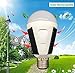 OALUX 12W Solar LED Bulb Portable Emergency Light Rechargeable Lamp for Outdoor & Indoor Lantern Still Works After Outages Waterproof IP65/1 Pack