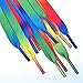 Cosmos 3 Pair 51 inches Long Neon Flat Shoe Shoelaces Shoe laces (Rainbow)