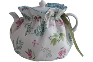 BAOZOON Tea Pot Cosy Cotton Vintage Printed Tea Cozy for Teapots Dust Cover Insulated Kettle Cover Breakfast Warmer for Home Kitchen Decorative Accessories